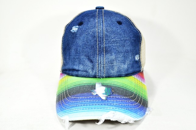 037-MONKEY WASHED 2TONE BLUE DENIM/SERAPE BRIM